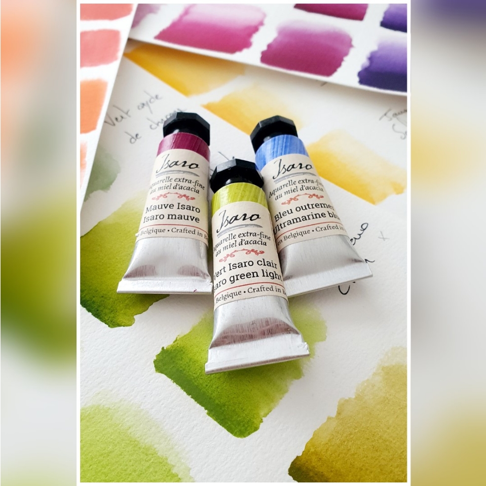 Isaro水彩比利时限定伊莎罗管状7ml 水彩手工水彩颜料限定自选色