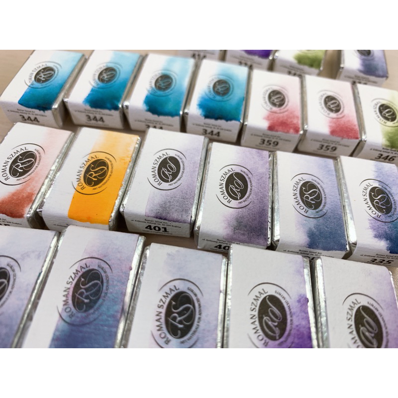 波兰RS水彩S3 S4系列全块固体颜料分层沉淀色限定手工大师级颜料