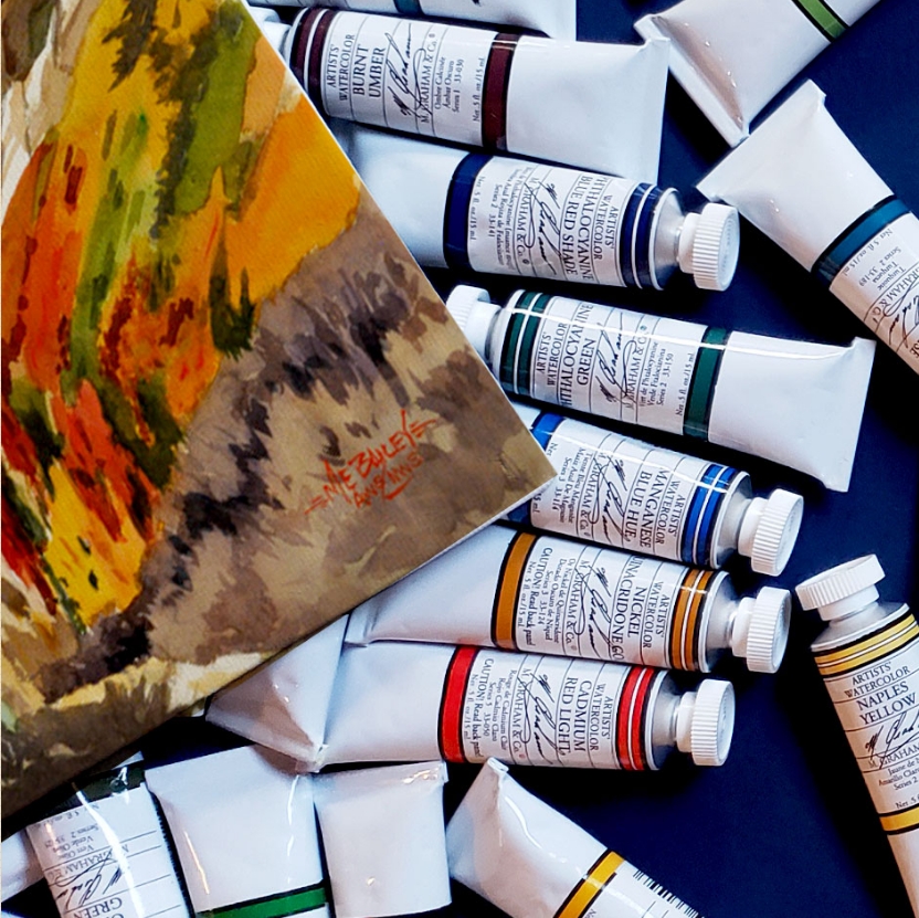 美国MG水彩颜料艺术家格雷姆艺术家管状颜料15ml单支水彩画颜料