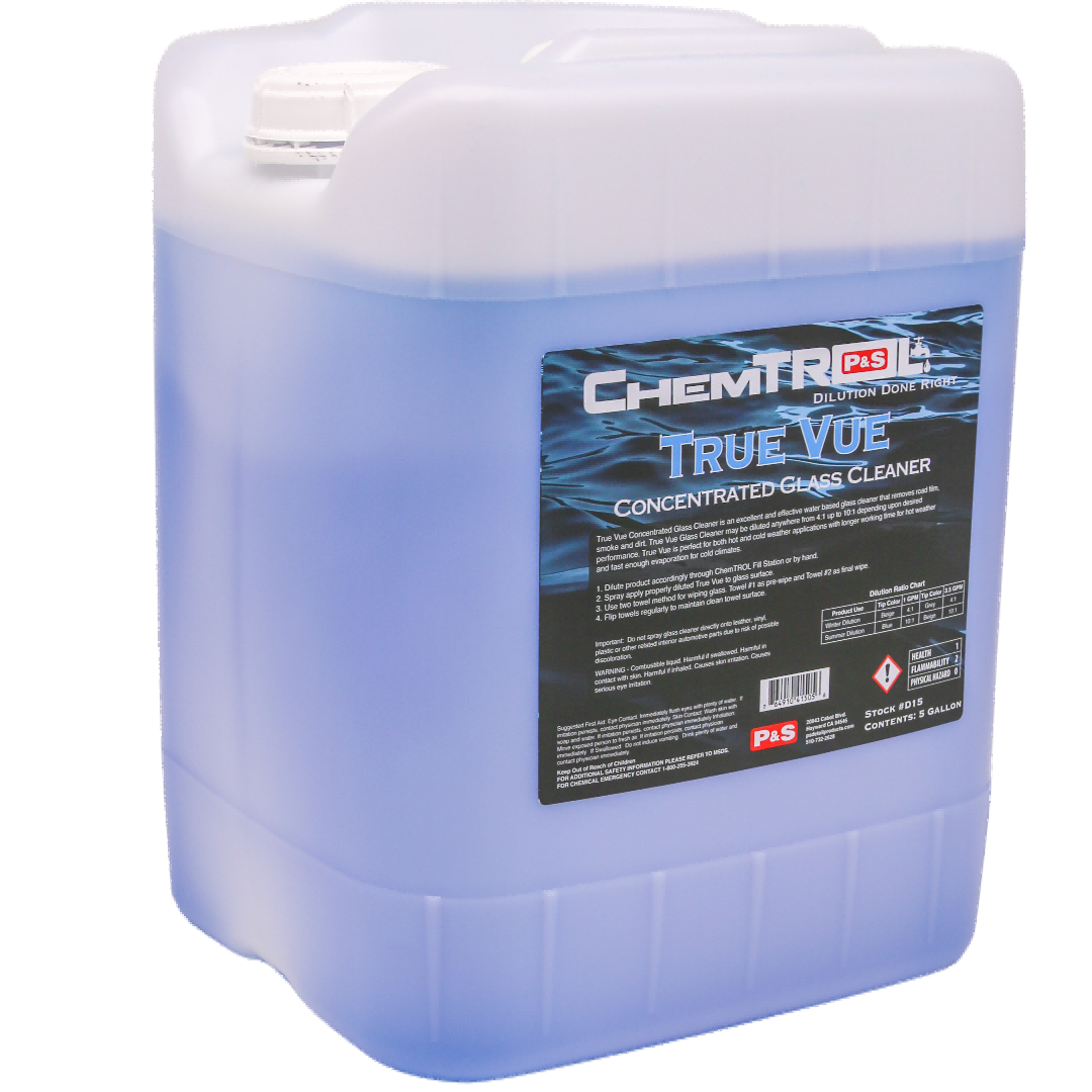 P&S Tru Vue浓缩玻璃清洁剂 高效去污不留痕 专业级窗户镜面清洁液