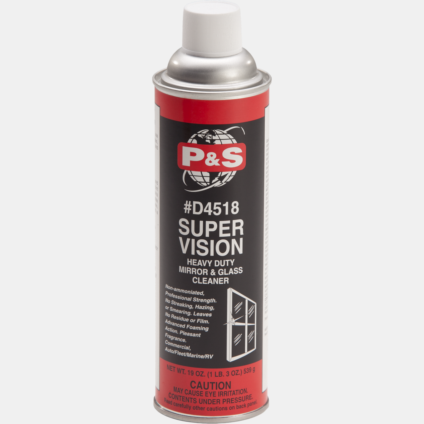 P&S Super Vision玻璃清洁剂 高效去污不留痕 家用车窗镜面清洁喷雾