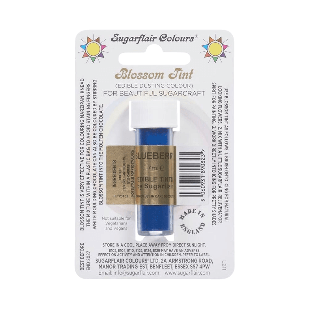 Spectracide 蓝莓花朵色粉尘染色剂7毫升 食品级天然色素 蛋糕甜点装饰调色粉