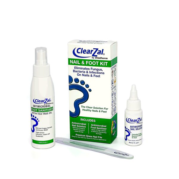 ClearZal&reg; 指甲与足部护理套装 - 含ClearZal&reg; BAC抗菌指甲护理液及ClearZal&reg;足部消毒液 防菌清洁护理组合
